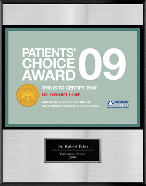 Dr. Filer Receives The 2009 Patients' Choice Award