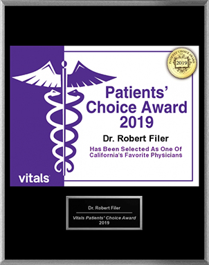 Dr. Filer Receives The 2019 Patients’ Choice Award