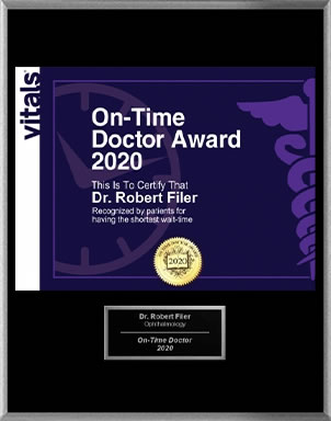 Vitals Honors Dr. Filer With The 2020 On-Time Doctor Award!