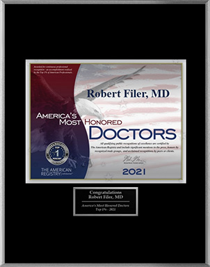 America’s Most Honored Doctors – Top 1% 2021