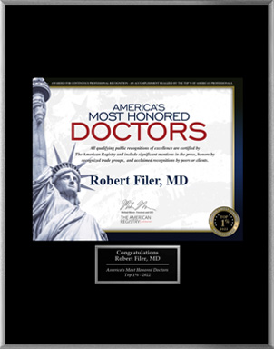 America’s Most Honored Doctors – Top 1% 2022