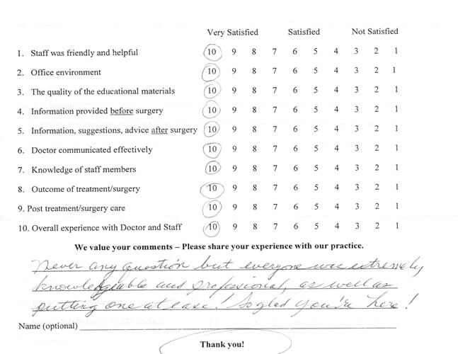 Eye Specialist Robert Filer Treatment Review