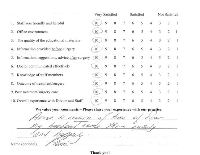 Eye Specialist Robert Filer Procedure Review