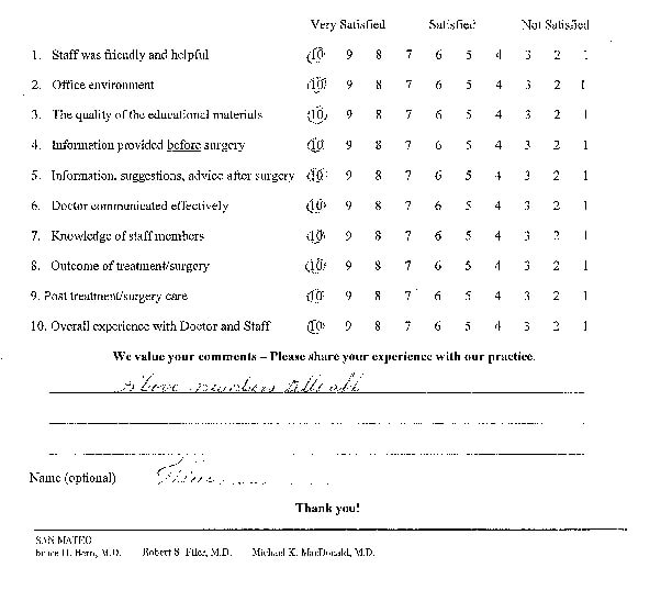 Ophthalmologist Robert Filer Procedure Review